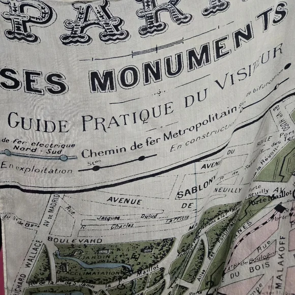 One Hundred Stars Paris France Kimono Cardigan - Picture 3 of 5